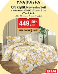 MOLİNELLA ÇİFT KİŞİLİK NEVRESİM SETİ